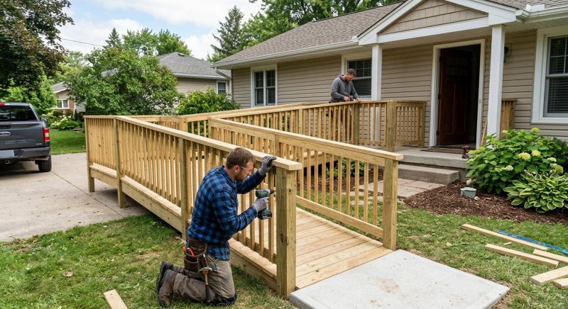 Entrance Ramp Installation in Kansas City, KS
